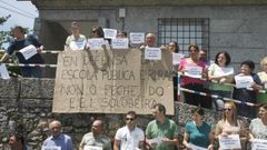 Las protestas por el cierre del centro de Solobeira ya empezaron en 2013, fecha de la imagen