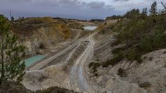 Trabajos, este mi�rcoles, de restauraci�n en el antiguo complejo minero del monte Neme.