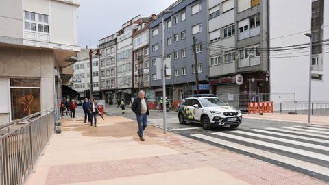 Imagen de la reapertura del puente de la calle Fomento, la pasada primavera