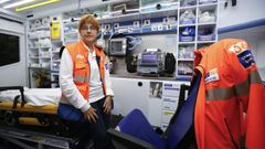 Estefan�a Fern�ndez, m�dica del 061 y delegado de la UGT de este servicio en Lugo