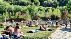 As� luc�a la zona termal ourensana en la jornada del s�bado
