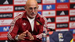 Luis de la Fuente, durante la rueda de prensa previa al partido de Espa�a ante Inglaterra.