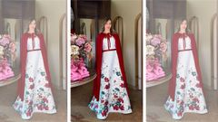 Paloma Lago con un dise�o de Nuria Espasand�n para estas Navidades