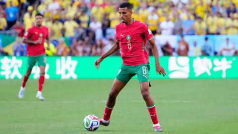 El jugador particip� en el estreno mundialista de Marruecos contra Brasil