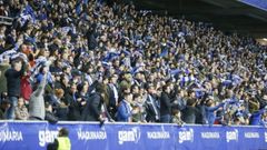 La afici�n anima en el Carlos Tartiere