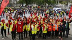 Imagen de la salida de la Pontevedrada 2022 desde la Alameda de Pontevedra