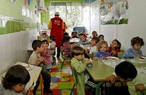 El comedor de la escuela Monte da Gu�a fue construido en su d�a para diez escolares.