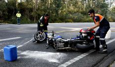 Accidente ocurrido en la carretera de O Pousadoiro.