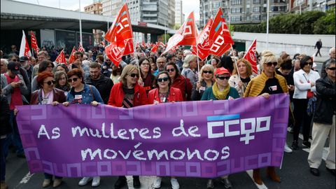 Dia del Trabajo. Manifestacin por el 1 de Mayo en A Corua