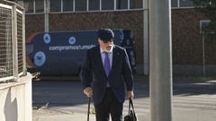 El excomisario Jos� Villarejo a su llegada a la Audiencia Nacional, este lunes.