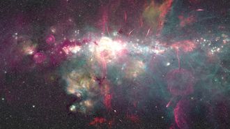 Imagen del centro gal�ctico obtenida a partir de las observaciones realizadas con distintos telescopios |�Ashley Barnes/Izaskun Jim�nez-Serra/Juan Garc�a de la Concepci�n