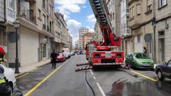 El incendio tuvo lugar en un �tico en la calle Castelao
