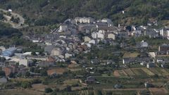 Una vista de la capital municipal de Quiroga, que ha estado sin conexin desde el domingo por la tarde hasta despus del medioda del lunes