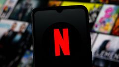 La aplicaci�n de Netflix en un tel�fono m�vil