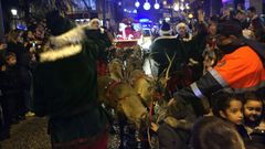 Desfile de Navidad con renos en las calles de Ourense