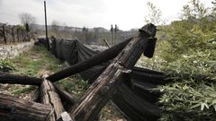 Las termas de pago de A Chavasqueira se quemaron en el 2019 y a�n est� pendiente su reconstrucci�n.