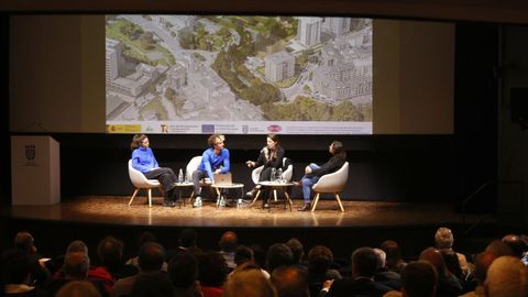 Presentaci�n del proyecto de renaturalizaci�n del Gafos, en Pontevedra, en marzo del 2025