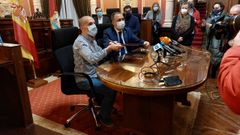 Firma del convenio entre la Xunta y el Concello para la ampliaci�n del CHUO.