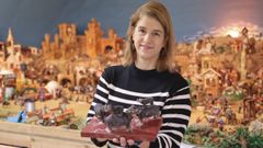 Ana Mart�n muestra el nuevo conjunto de hipop�tamos del bel�n