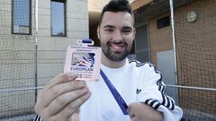 Manuel G. Rosendo, medallista en el Campeonato de Europa de Parabádminton.