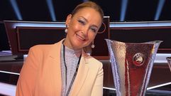 La presidenta del Celta, Mari�n Mori�o, en el sorteo del pasado verano.