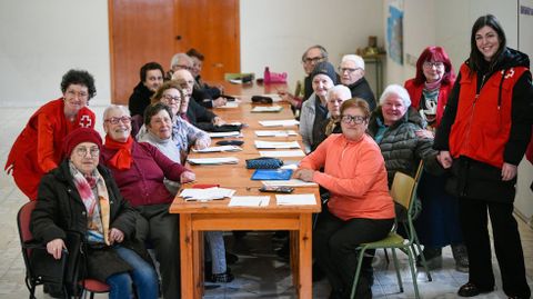 Clases de memoria en el centro social de Forcarei. 