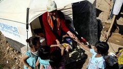 Campamento de refugiados sirios en el L�bano