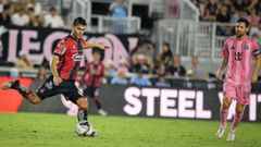 R�ber Pier, con el Atlas, durante un enfrentamiento ante el Inter Miami de Messi en agosto.