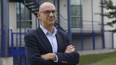 Alberto Vaquero, en el campus de Ourense de la UVigo.