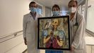 Lola Doporto dona su obra al Servizo de Oncoloxa del Hospital Universitario de Ourense