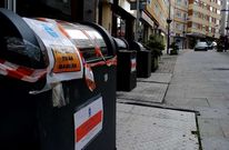 Los contenedores, que estuvieron precintados hasta ayer, ser�n trasladados a otro punto del municipio.