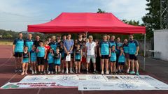 Foto de familia del club deportivo Mora�a en ruta