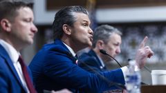 El secretario de Guerra, Pete Hegseth, en su primera comparecencia ante el Senado desde el comienzo de la guerra.
