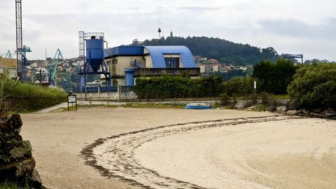 Playa de Mende, en Vigo