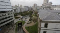 Vista a�rea del parque de la plaza de Pontevedra