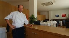 Pepe Vieira en su primer restaurante que abri� en el a�o 2001 en Sanxenxo