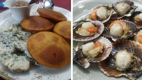 Tortos con queso y zamburias entre las ofertas sin gluten de Oviedo.