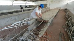 El futuro centro de transformaci�n alimentaria de Moeche, cuando empezaron las obras