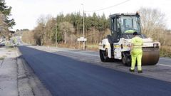 El estado de la N-540 a su paso por Lugo ha mejorado en las �ltimas semanas con las obras de rehabilitaci�n del firme