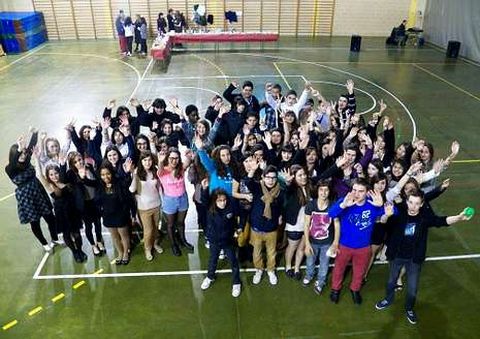 Despedida de los estudiante en las instalaciones del Monte Castelo.