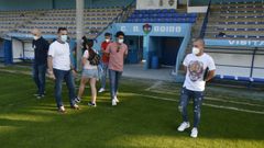 Imagen del d�a de la presentaci�n de Luis Carro como t�cnico del Boiro