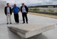 P�rez y Louz�n recorrieron tambi�n la pista de skate que la Diputaci�n construy� en As Besadas. 
