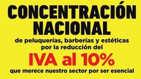 Cartel informativo de la concentracin