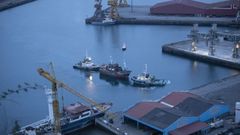 El pesquero Nuevo San Juan procedente de Burela (Lugo), llega al Puerto de Gij�n, a 14 de julio de 2023, en Gij�n, Asturias