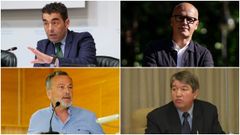 De arriba a abajo, y de izquierda a derecha: Luis L�pez, Jos� Luis Baltar, Agust�n Hern�ndez y Ramiro Varela