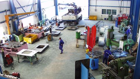 Imagen de las�instalaciones de Europrecis en la parroquia de Coruxo