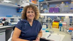 Eva Carro, retratada este mircoles en uno de los laboratorios del Instituto de Salud Carlos III de Madrid