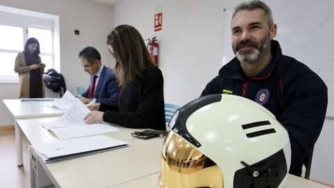 El sargento de los bomberos lucenses, Miguel López