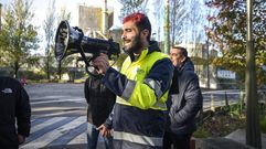 Omar V�zquez es el secretario del comit� de empresa de Ence en Pontevedra