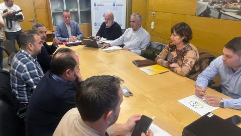 Reuni�n de esta tarde del consejero de Medio Rural, Marcelino Marcos, con representantes de los sindicatos URA, UCA, Usaga y COAG